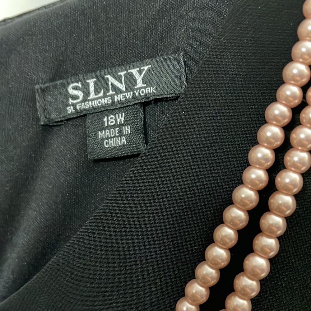 Pearl Trim Twist Belted Waist Hi-Low Fit & Flare Midi Dress - Picture 3 of 10